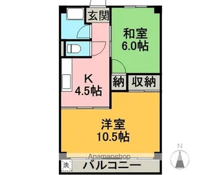 メゾンド絵志野【3階】の間取り